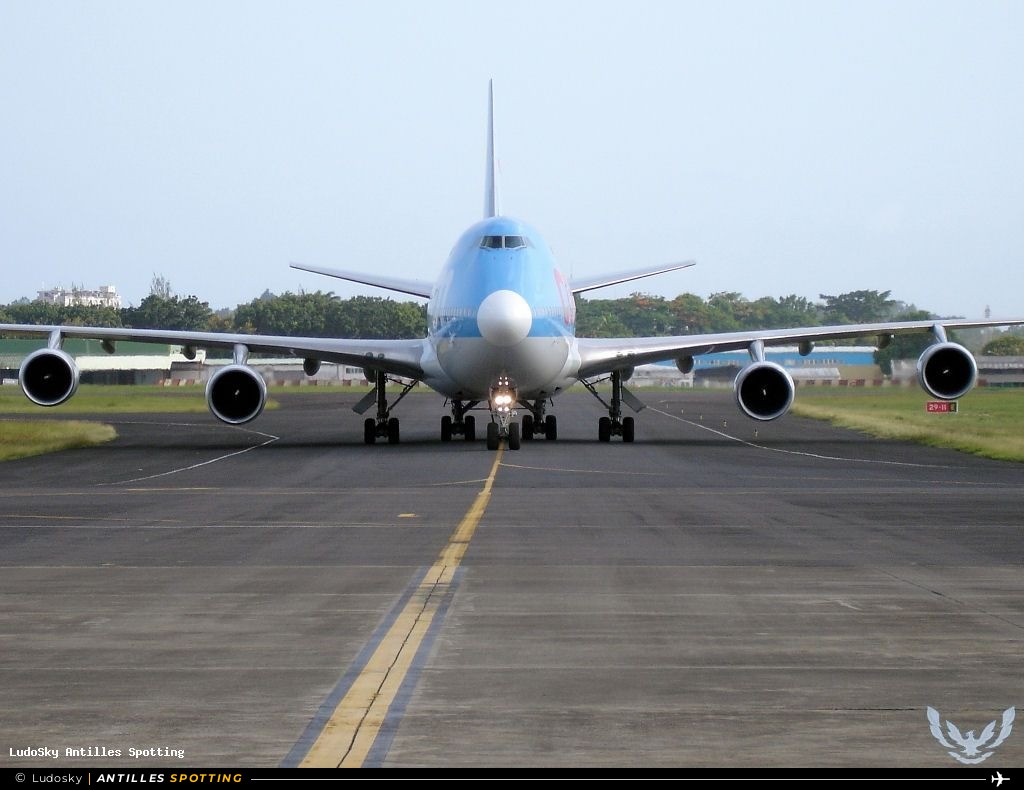 F-HSEA · Boeing 747-400, Corsair, Pointe-à-Pitre – Maryse Condé