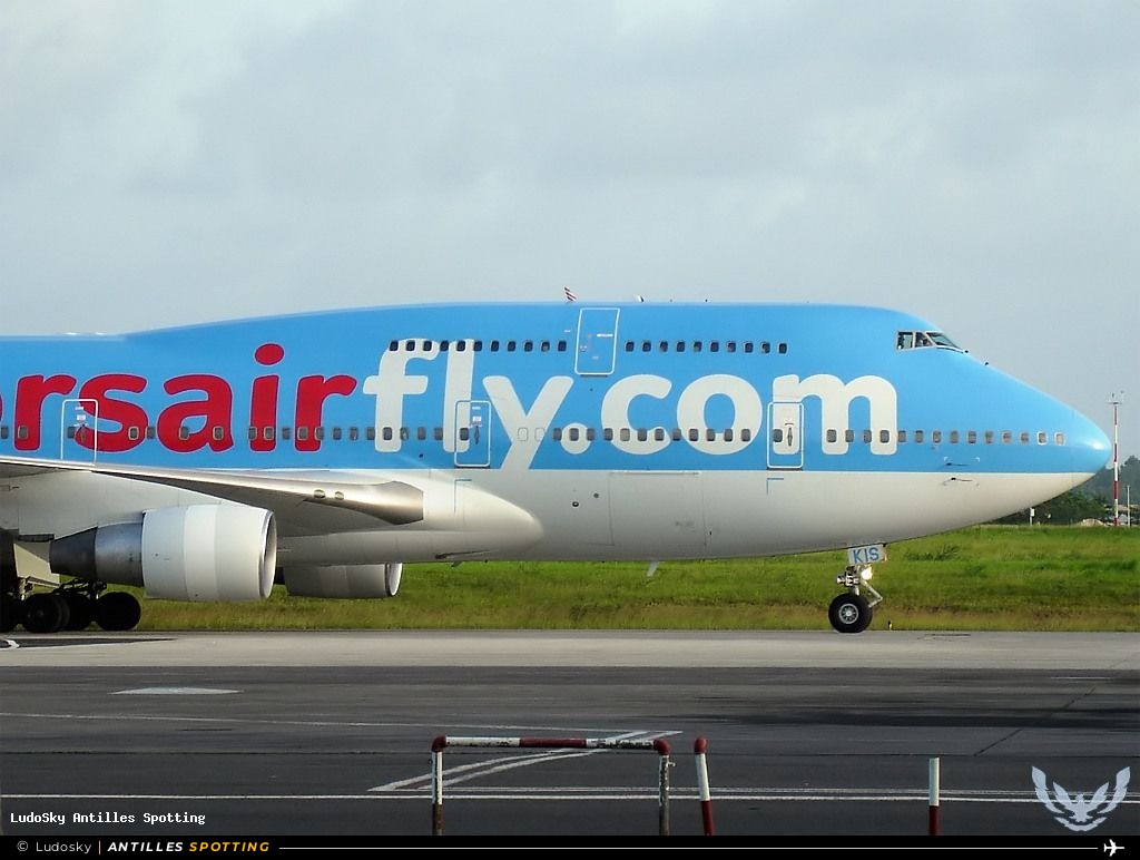 F-HKIS · Boeing 747-400, Corsair, Pointe-à-Pitre – Maryse Condé