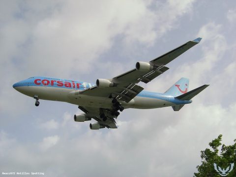 F-HSEA · Boeing 747-400, Martinique – Aimé Césaire