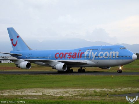 F-HKIS · Boeing 747-400, Pointe-à-Pitre – Maryse Condé