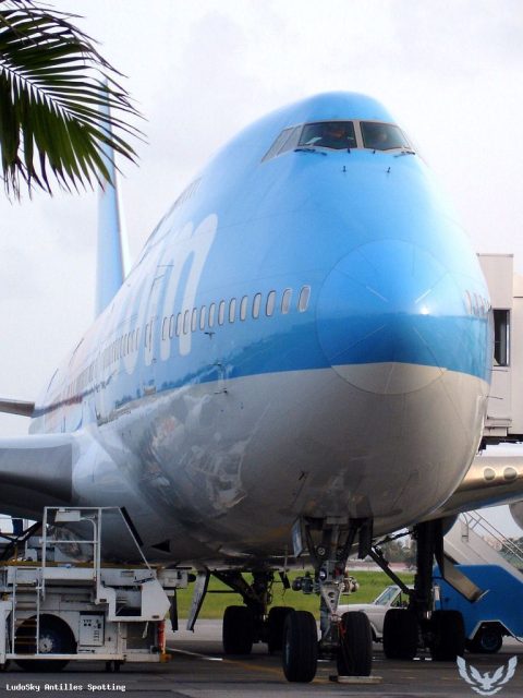 F-HSEA · Boeing 747-400, Pointe-à-Pitre – Maryse Condé