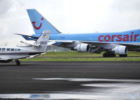 F-HKIS · Boeing 747-400, Pointe-à-Pitre – Maryse Condé