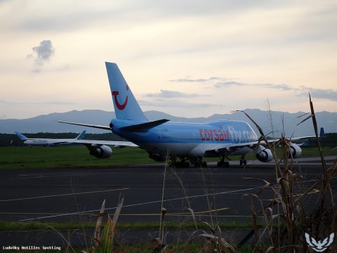 F-HKIS · Boeing 747-400, Pointe-à-Pitre – Maryse Condé