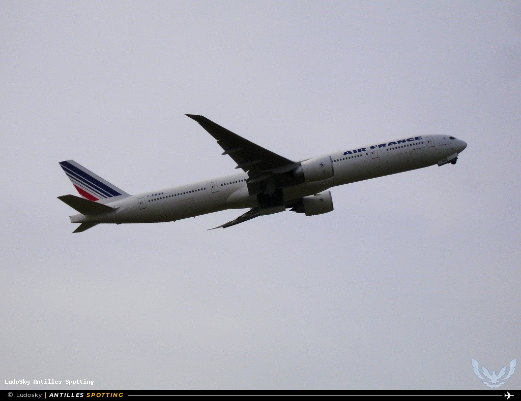 F-GSQN · Boeing 777-300ER, Air France, Pointe-à-Pitre – Maryse Condé