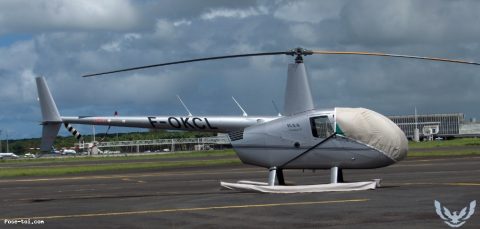 F-OKCL · Robinson R44, Pointe-à-Pitre – Maryse Condé