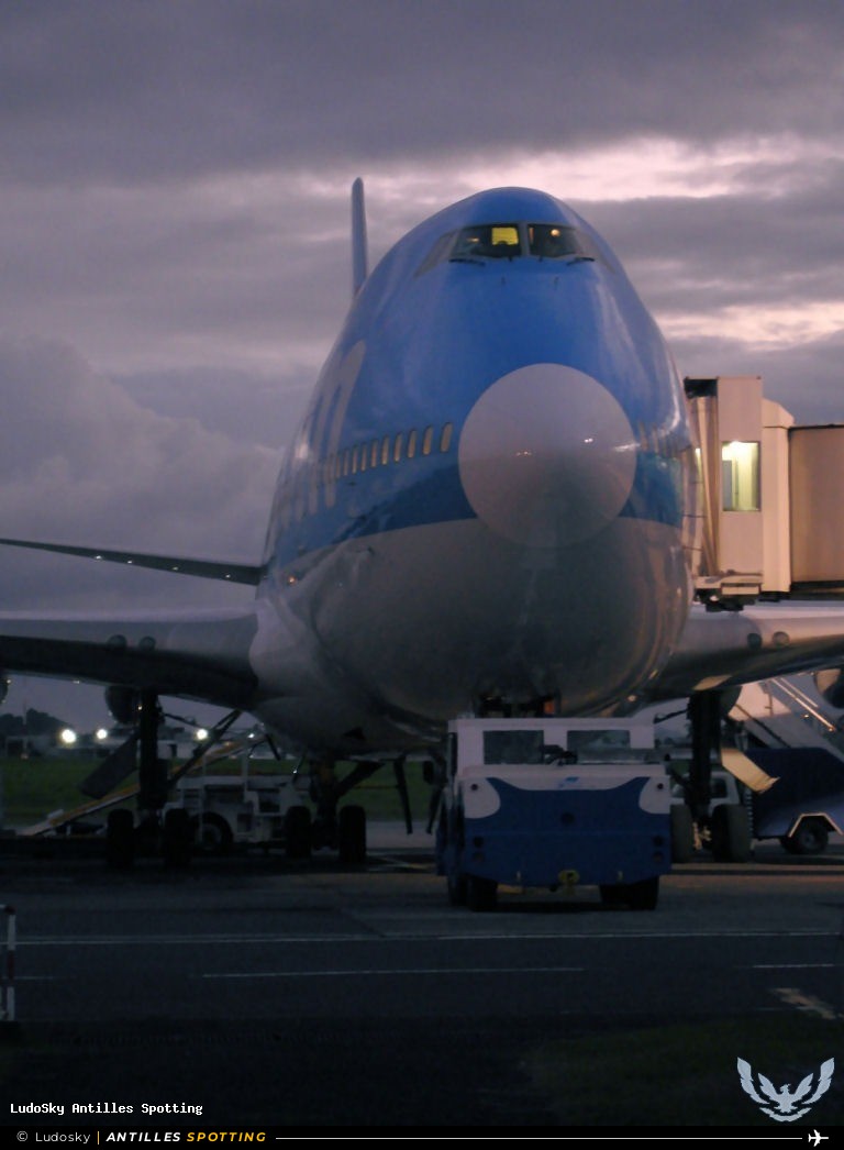 F-HSEA · Boeing 747-400, Corsair, Pointe-à-Pitre – Maryse Condé