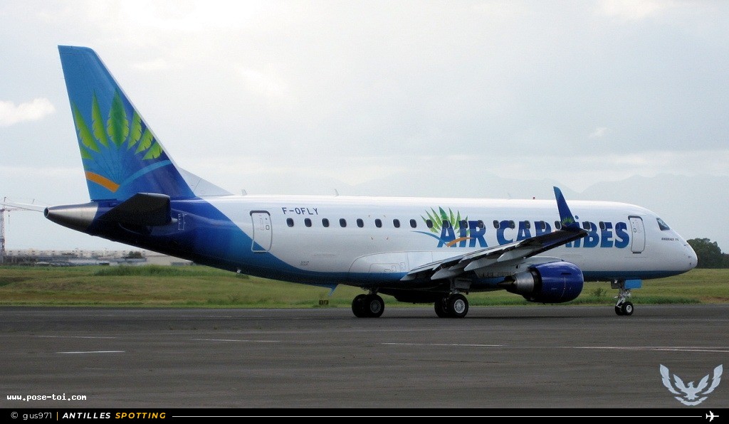 F-OFLY · Embraer E175, Air Caraïbes, Pointe-à-Pitre – Maryse Condé