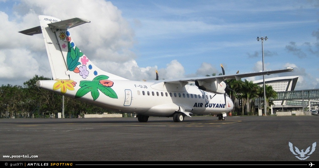F-OIJB · ATR 42-500, Air Guyane, Pointe-à-Pitre – Maryse Condé