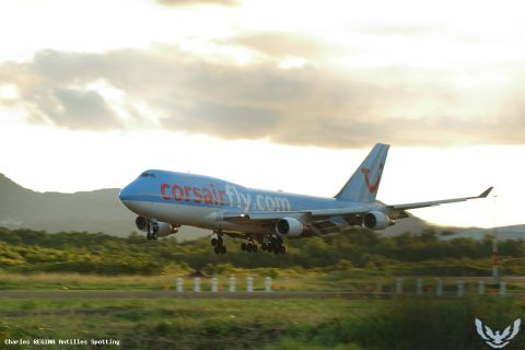F-HSEA · Boeing 747-400, Martinique – Aimé Césaire
