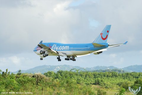 F-HKIS · Boeing 747-400, Martinique – Aimé Césaire