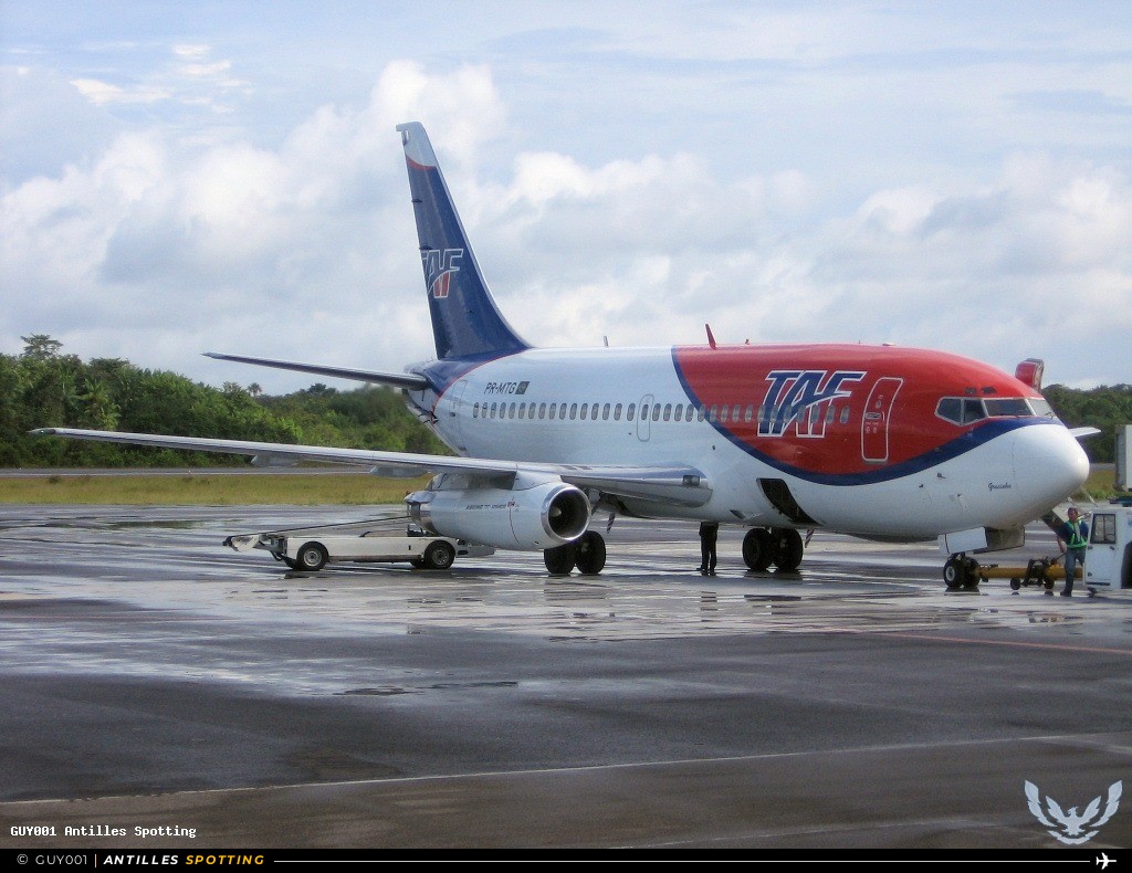 PR-MTG · Boeing 737-200, TAF Linhas Aéreas, Cayenne – Félix Éboué