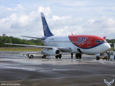 PR-MTG · Boeing 737-200, Cayenne – Félix Éboué