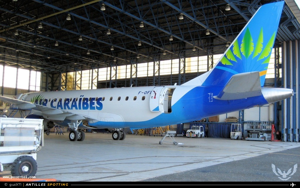F-OFLY · Embraer E175, Air Caraïbes, Pointe-à-Pitre – Maryse Condé