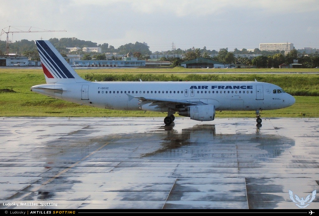 F-GKXC · Airbus A320, Air France, Pointe-à-Pitre – Maryse Condé