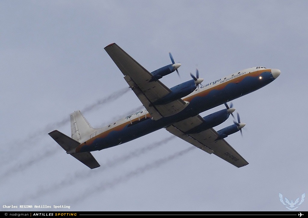 CU-C1515 · Ilyushin Il-18, Aerocaribbean, Martinique – Aimé Césaire