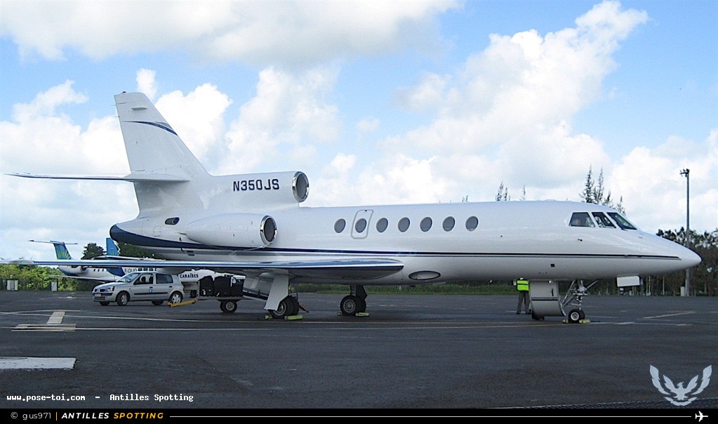 N350JS · Dassault Falcon 50, Privé, Pointe-à-Pitre – Maryse Condé