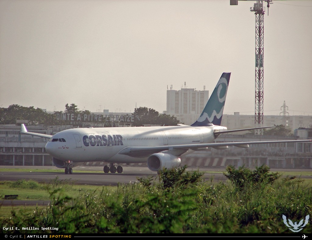 F-HCAT · Airbus A330-200, Corsair, Pointe-à-Pitre – Maryse Condé
