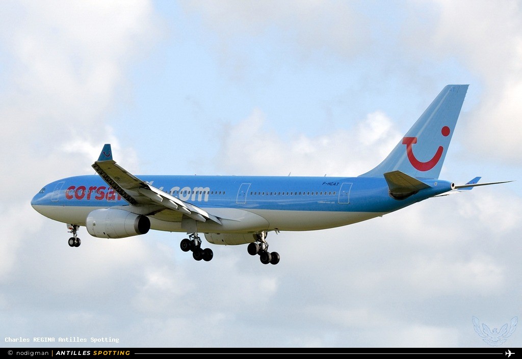 F-HCAT · Airbus A330-200, Corsair, Martinique – Aimé Césaire