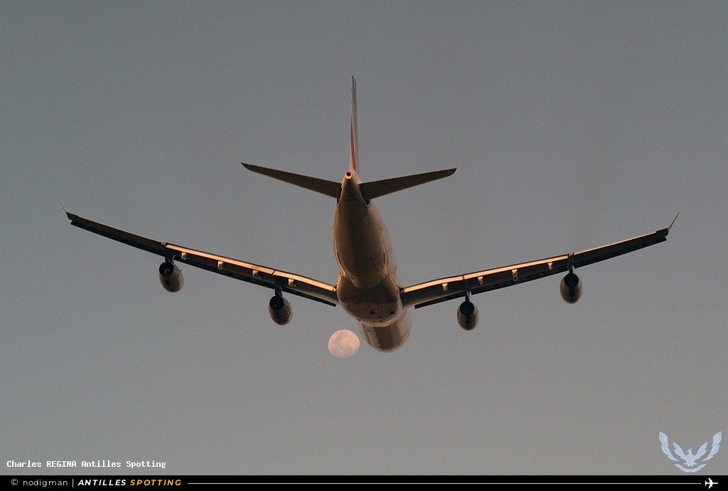 F-GLZS · Airbus A340-300, Air France, Martinique – Aimé Césaire