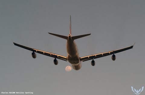 F-GLZS · Airbus A340-300, Martinique – Aimé Césaire