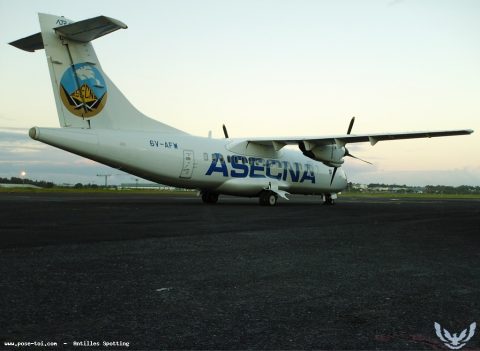 6V-AFW · ATR 42-300, Pointe-à-Pitre – Maryse Condé