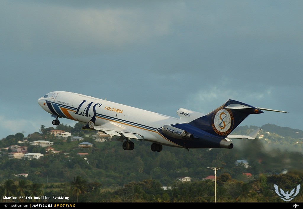 HK-4262 · Boeing 727-200, Lineas Aereas Suramericanas - LAS, Martinique – Aimé Césaire