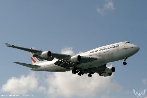 F-GISD · Boeing 747-400, Martinique – Aimé Césaire