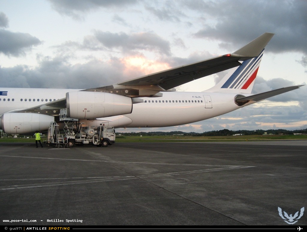 F-GLZL · Airbus A340-300, Air France, Pointe-à-Pitre – Maryse Condé