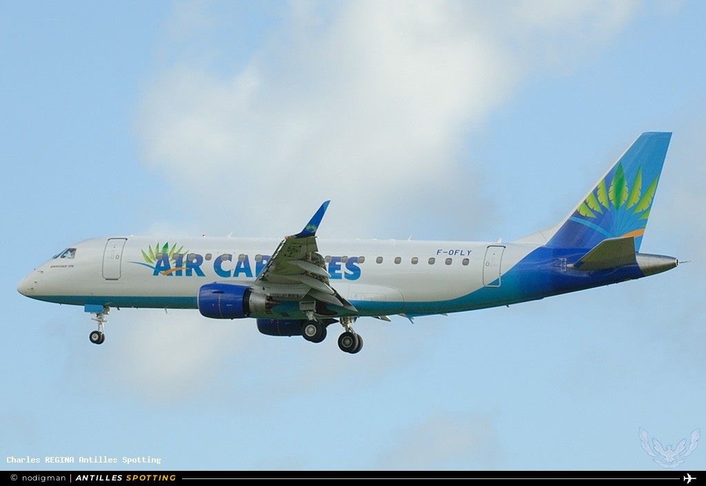 F-OFLY · Embraer E175, Air Caraïbes, Martinique – Aimé Césaire