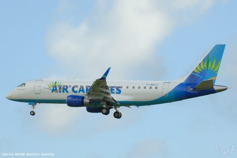 F-OFLY · Embraer E175, Martinique – Aimé Césaire