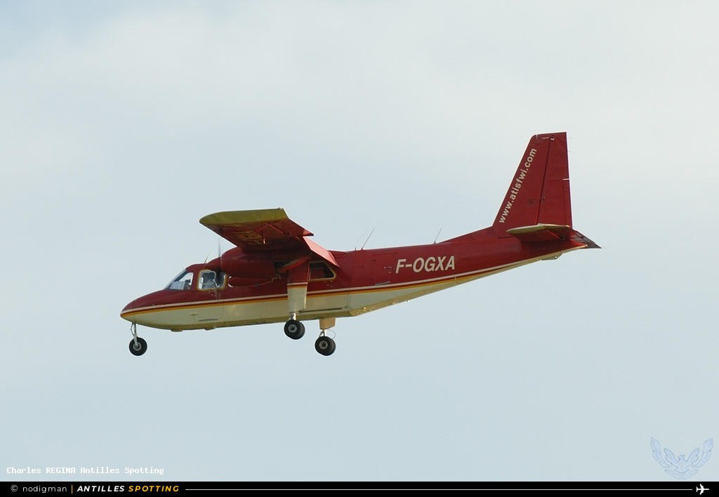 F-OGXA · Britten-Norman BN-2 Islander, Airawak - ATIS, Martinique – Aimé Césaire