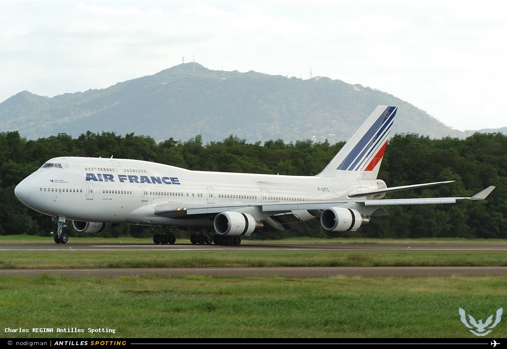 F-GITC · Boeing 747-400, Air France, Martinique – Aimé Césaire