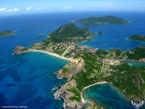 Aéroport · Vue aérienne, Les Saintes