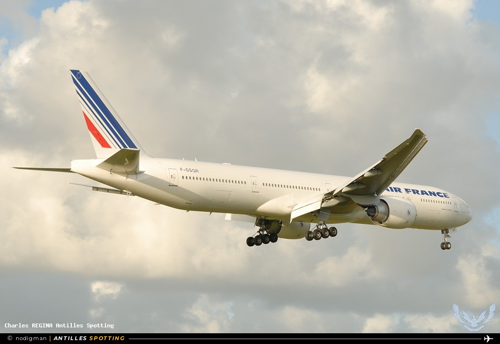 F-GSQR · Boeing 777-300ER, Air France, Martinique – Aimé Césaire