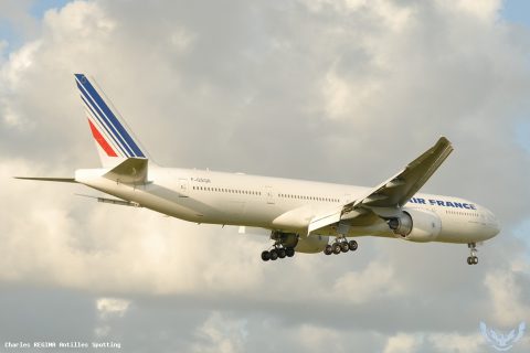 F-GSQR · Boeing 777-300ER, Martinique – Aimé Césaire