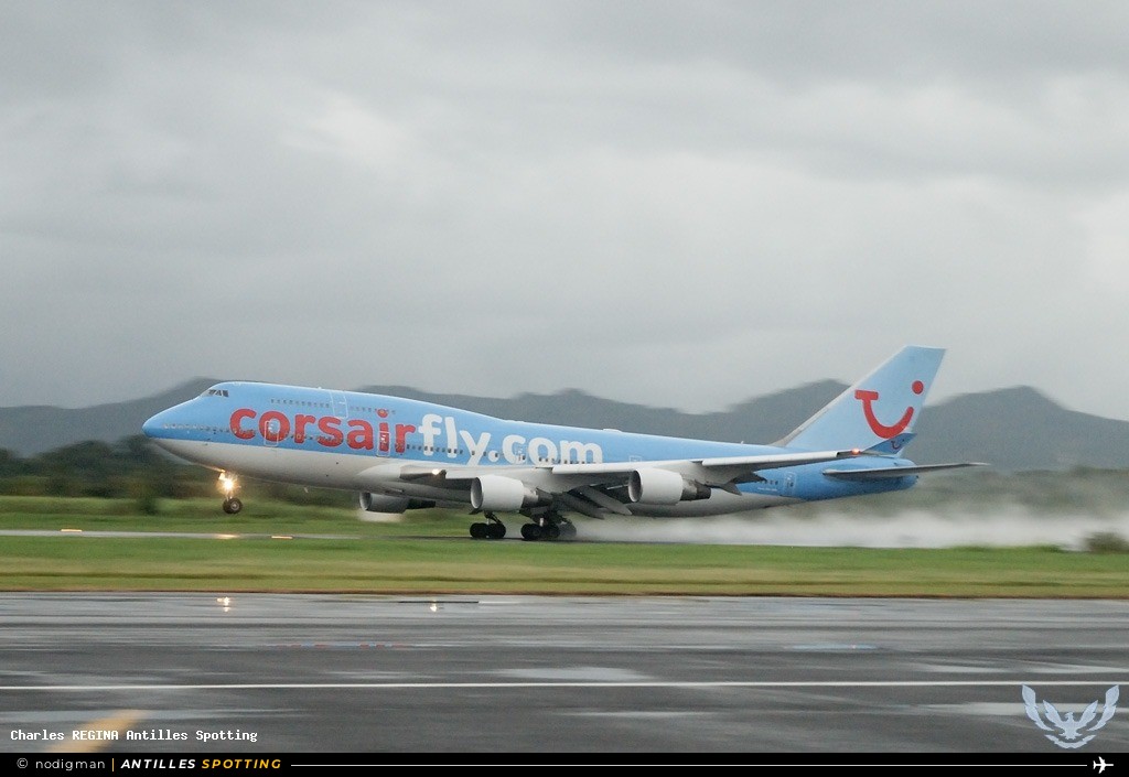F-HKIS · Boeing 747-400, Corsairfly, Martinique – Aimé Césaire