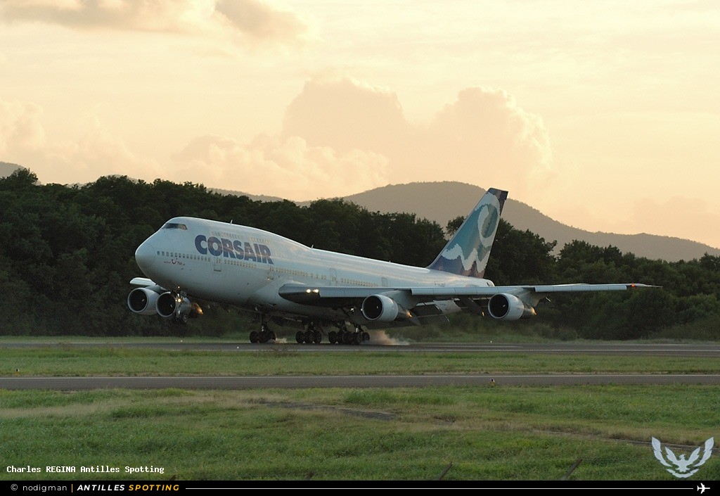 F-HJAC · Boeing 747-200, Corsair, Martinique – Aimé Césaire