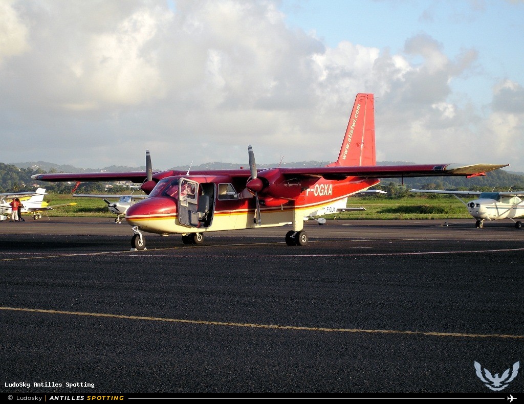 F-OGXA · Britten-Norman BN-2 Islander, Airawak - ATIS, Martinique – Aimé Césaire