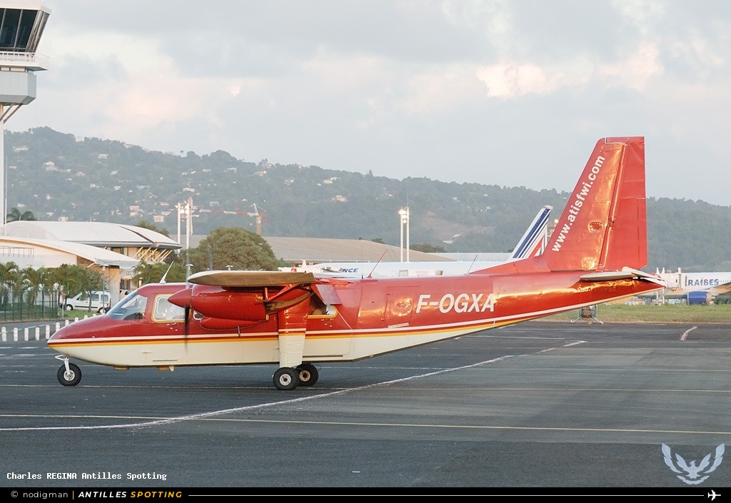 F-OGXA · Britten-Norman BN-2 Islander, Airawak - ATIS, Martinique – Aimé Césaire
