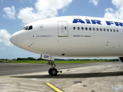 F-GSQP · Boeing 777-300ER, Pointe-à-Pitre – Maryse Condé
