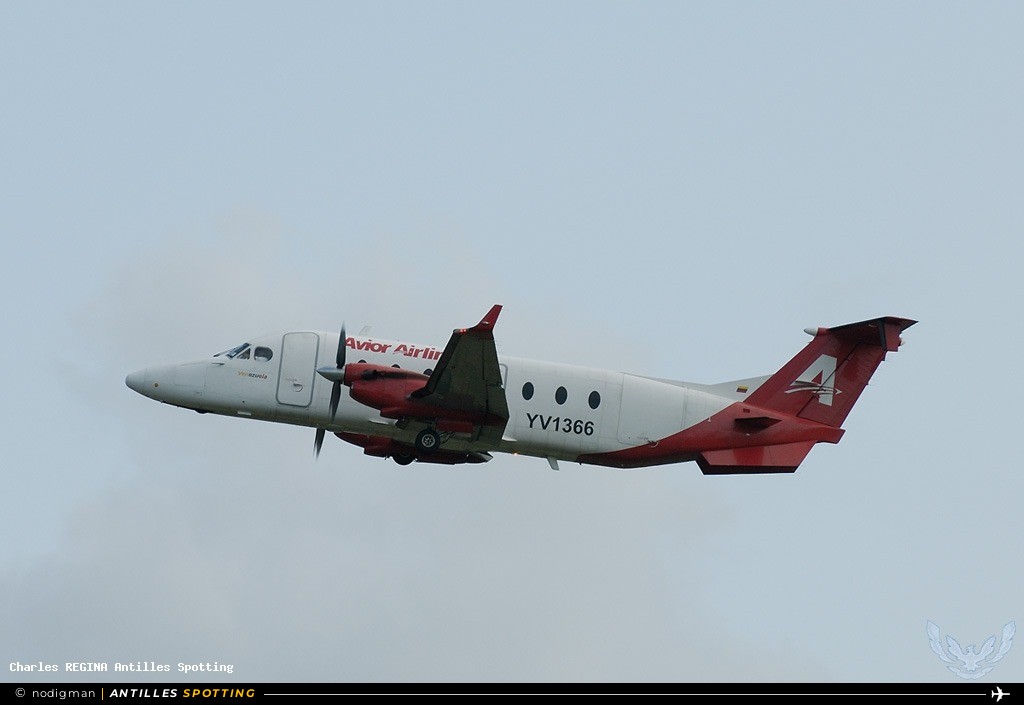 YV1366 · Beechcraft 1900D, Avior Airlines, Martinique – Aimé Césaire