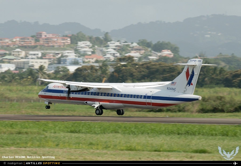 N348AE · ATR 72-200, American Eagle, Martinique – Aimé Césaire