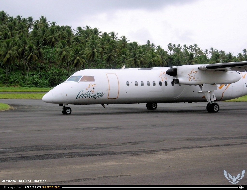 V2-LFU · De Havilland Canada Dash 8-100, Caribbean Star Airlines, Marigot – Douglas-Charles