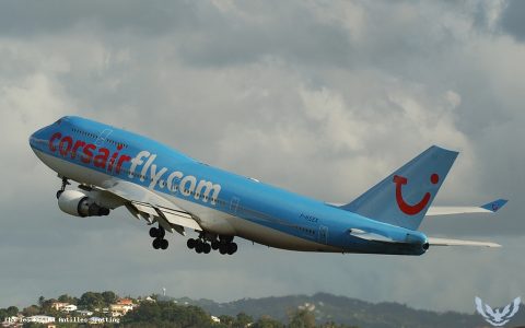 F-HSEX · Boeing 747-400, Martinique – Aimé Césaire