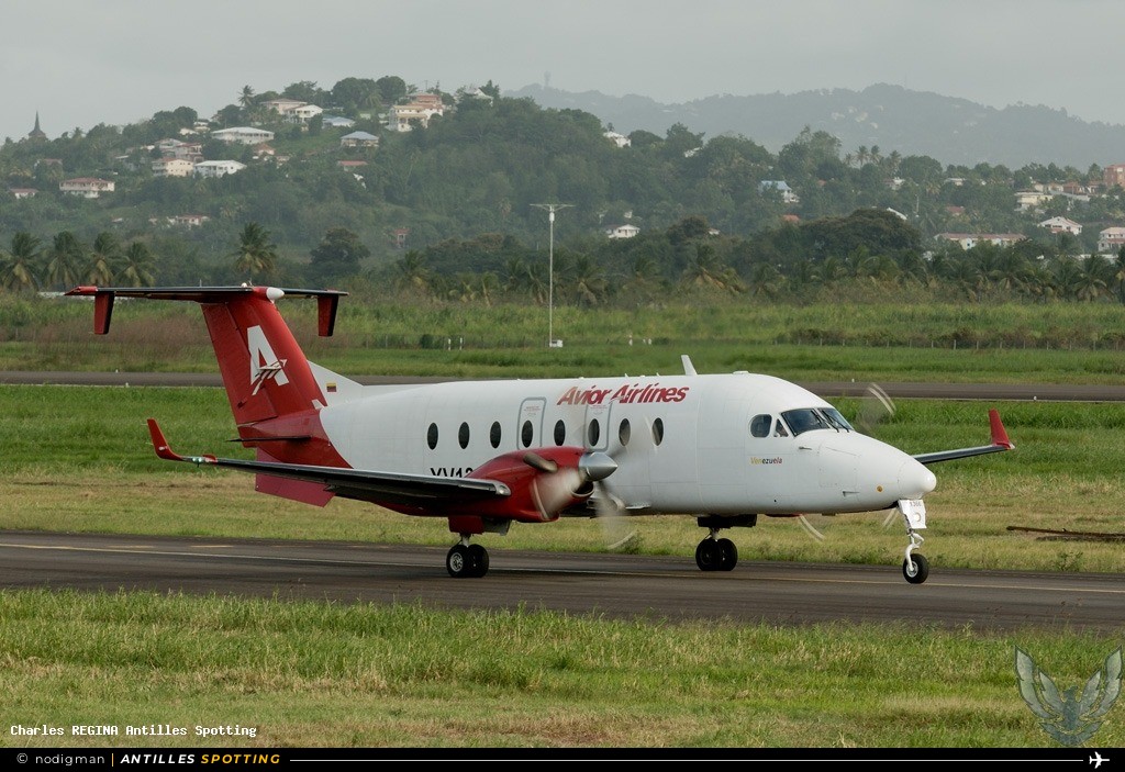 YV1366 · Beechcraft 1900D, Avior Airlines, Martinique – Aimé Césaire