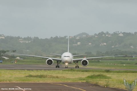 F-GSQR · Boeing 777-300ER, Martinique – Aimé Césaire