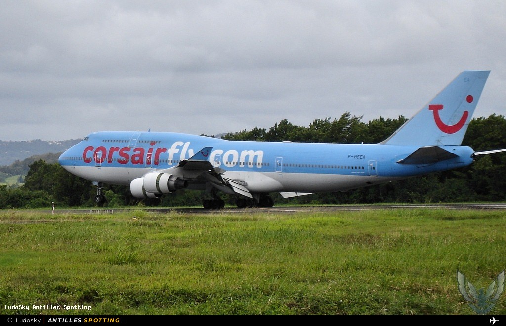 F-HSEA · Boeing 747-400, Corsair TUI, Martinique – Aimé Césaire