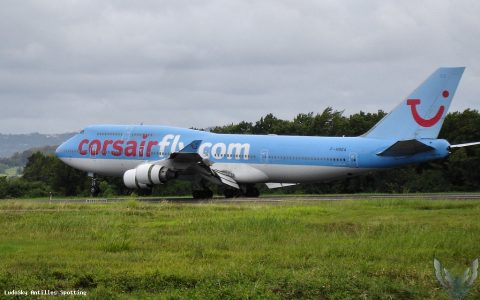 F-HSEA · Boeing 747-400, Martinique – Aimé Césaire