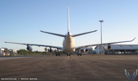 F-RAJB · Airbus A340-200, Pointe-à-Pitre – Maryse Condé