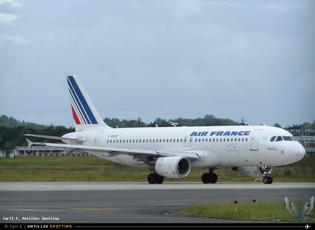 F-GKXC · Airbus A320, Air France, Pointe-à-Pitre – Maryse Condé